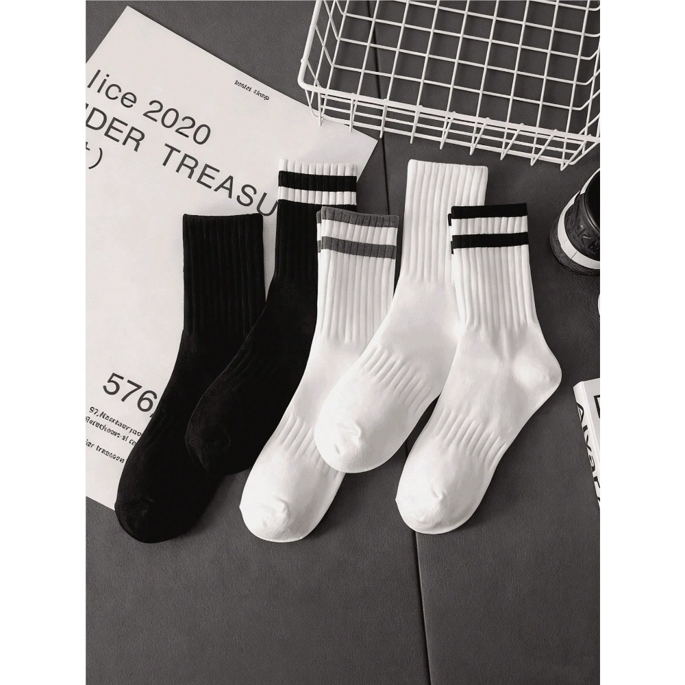 5-Pack Men's Striped Crew Sock - Cotton Crew Sock Pack 리뷰 및 가격