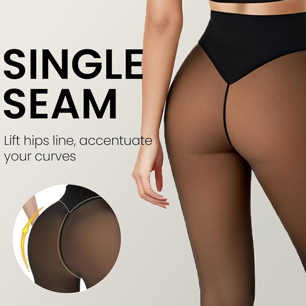 One Seam Fleece Lined Tights S - Tights Pantyhose Sheer 리뷰 및 가격