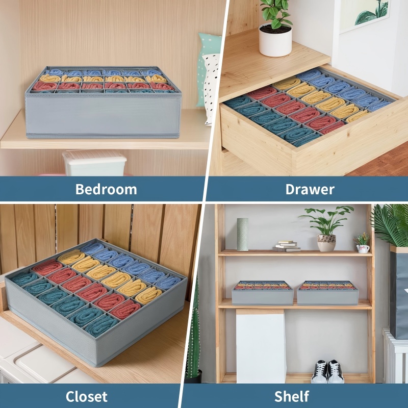 24 Grid Foldable Storage Organ - Sock Organizer Tray 리뷰 및 가격