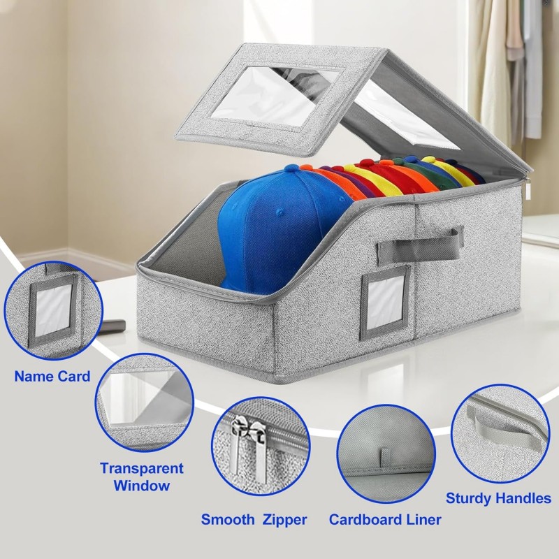 Foldable Zipper Baseball Cap S - Sock Organizer Tray 리뷰 및 가격