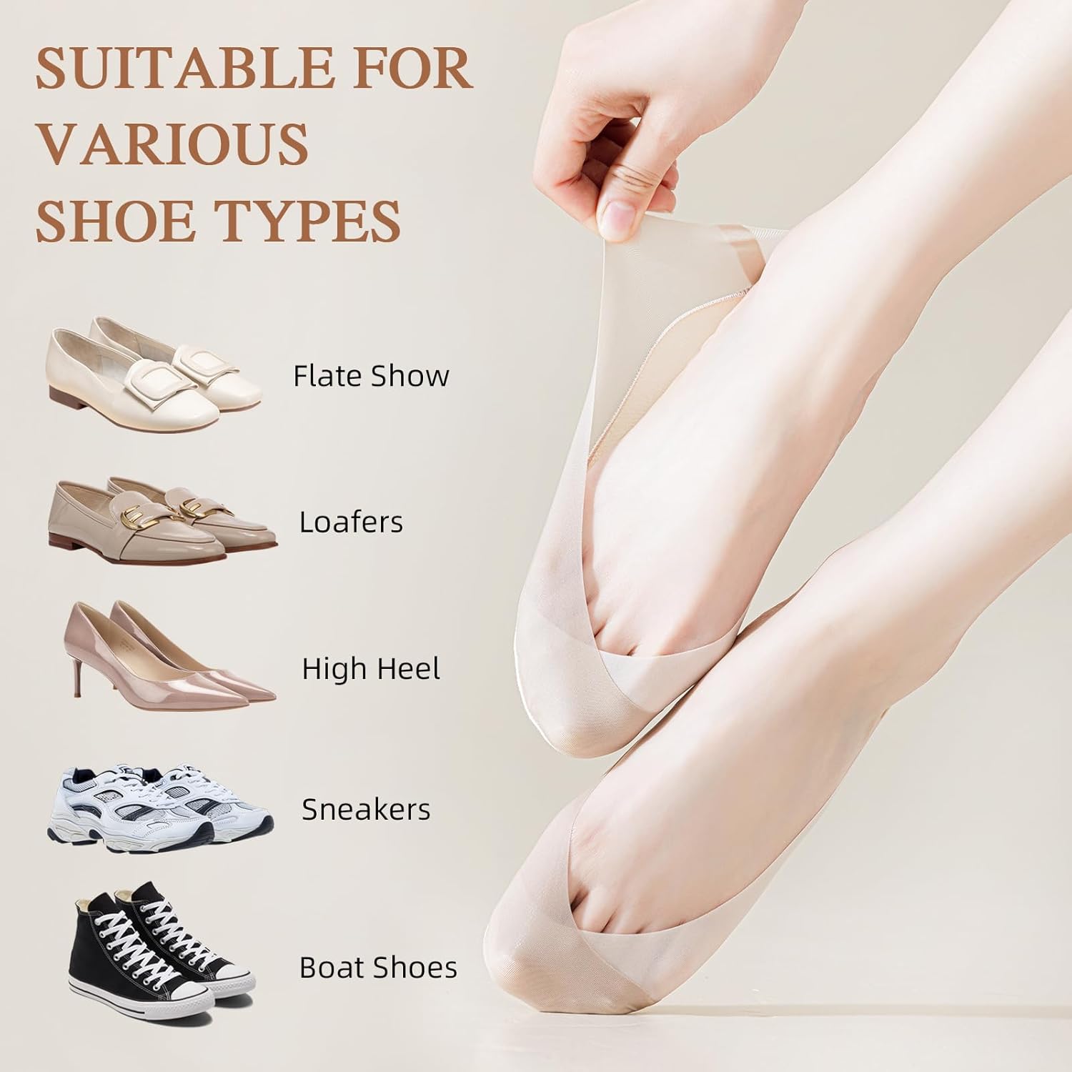 Caudblor 6 Pack Thin No Show S - Invisibility Sock Loafer 리뷰 및 가격