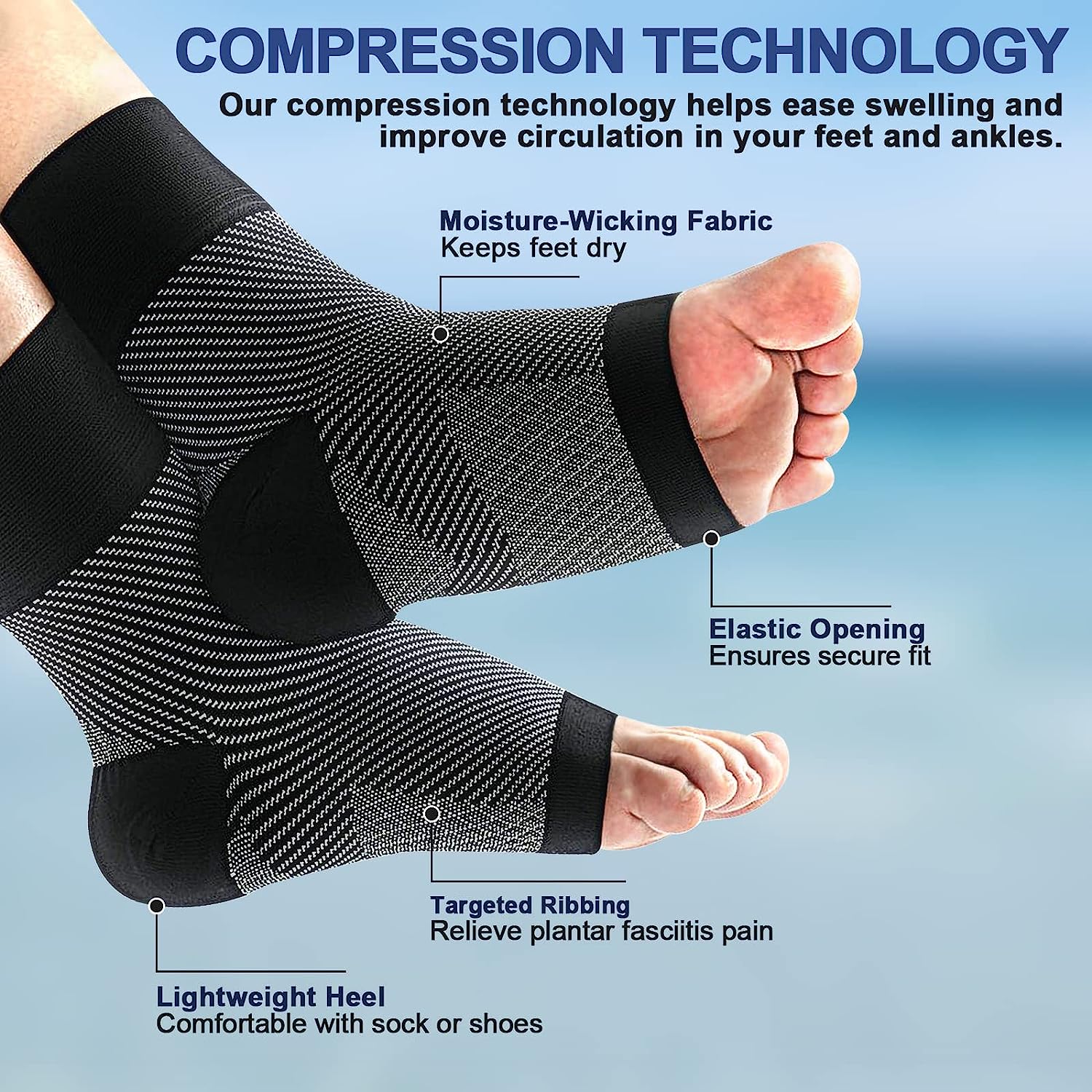 1pair Plantar Fasciitis Compre - Ankle Brace Sock 리뷰 및 가격