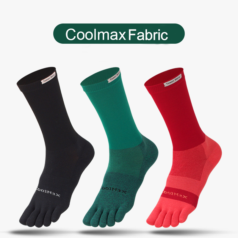 1/5 Pairs Men's High Crew Five - Toe Sock Split 리뷰 및 가격