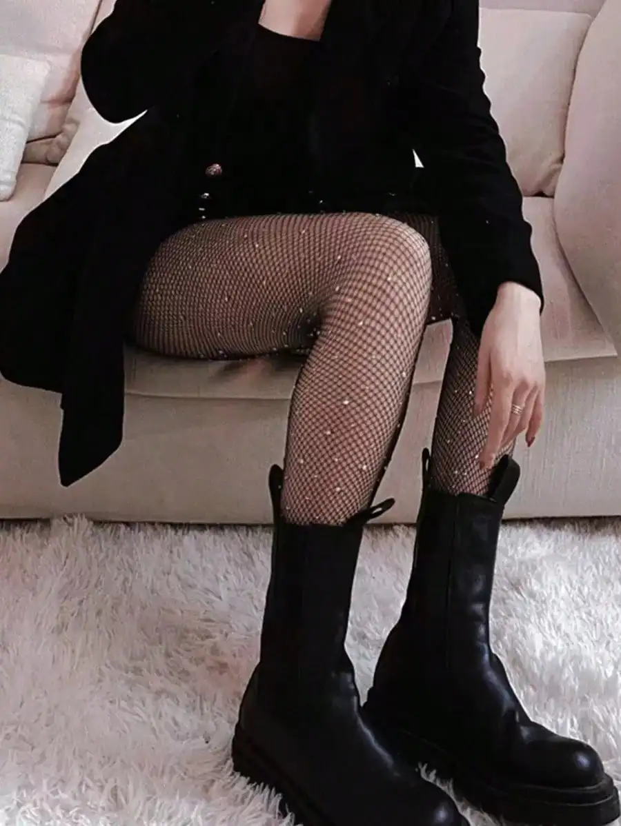 Women's Sheer Rhinestone Fishn - Tights Pantyhose Sheer 리뷰 및 가격