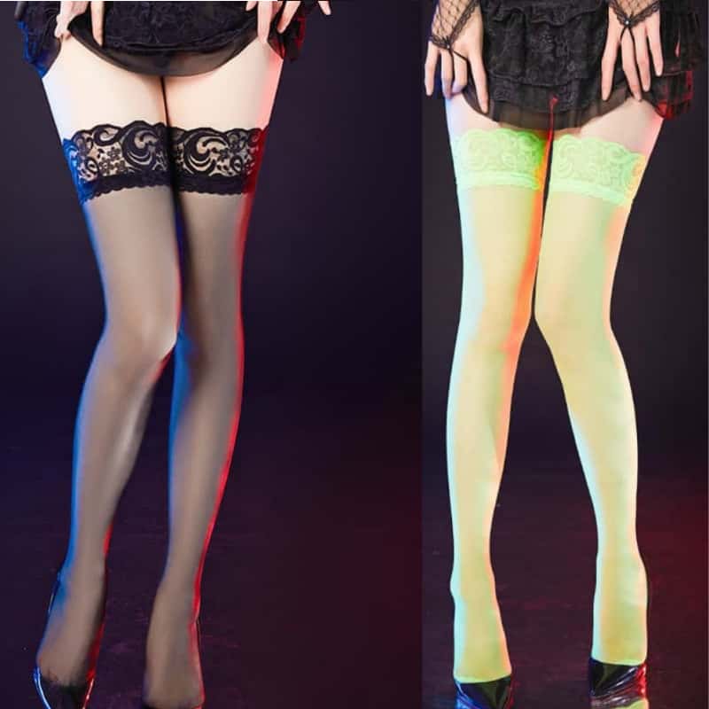 Thigh High Stripe Lace Stockin - Thigh High Sock Stay Up 리뷰 및 가격