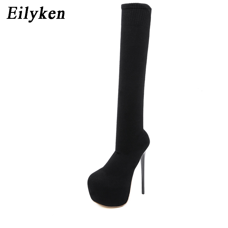 Eilyken 17CM Platform Heels Wo - Knee High Sock Women 리뷰 및 가격