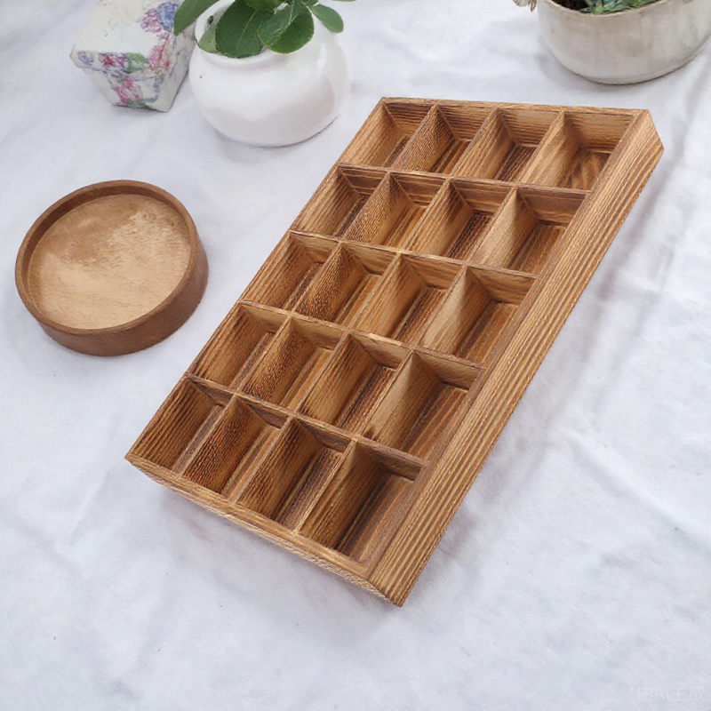 1pc 20-Compartment Wooden Unde - Sock Organizer Tray 리뷰 및 가격