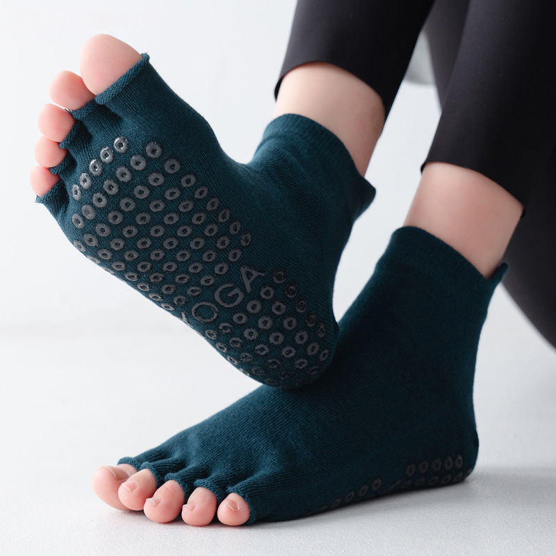Yoga Socks Half Toe Anti-Slip  - Grip Sock Yoga 리뷰 및 가격