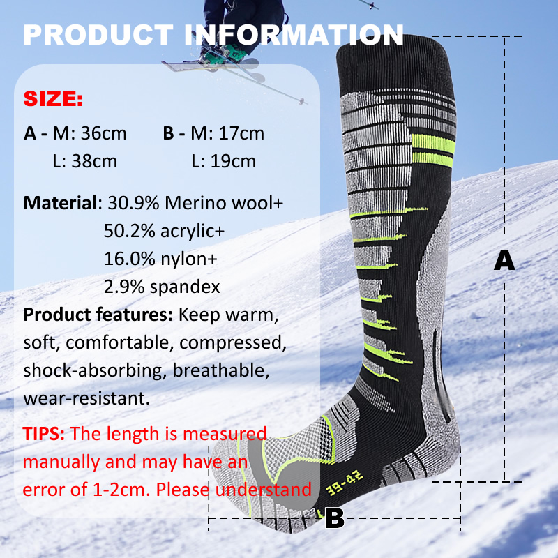 Merino Wool Ski Socks Cold Wea - Thermal Sock Winter 리뷰 및 가격