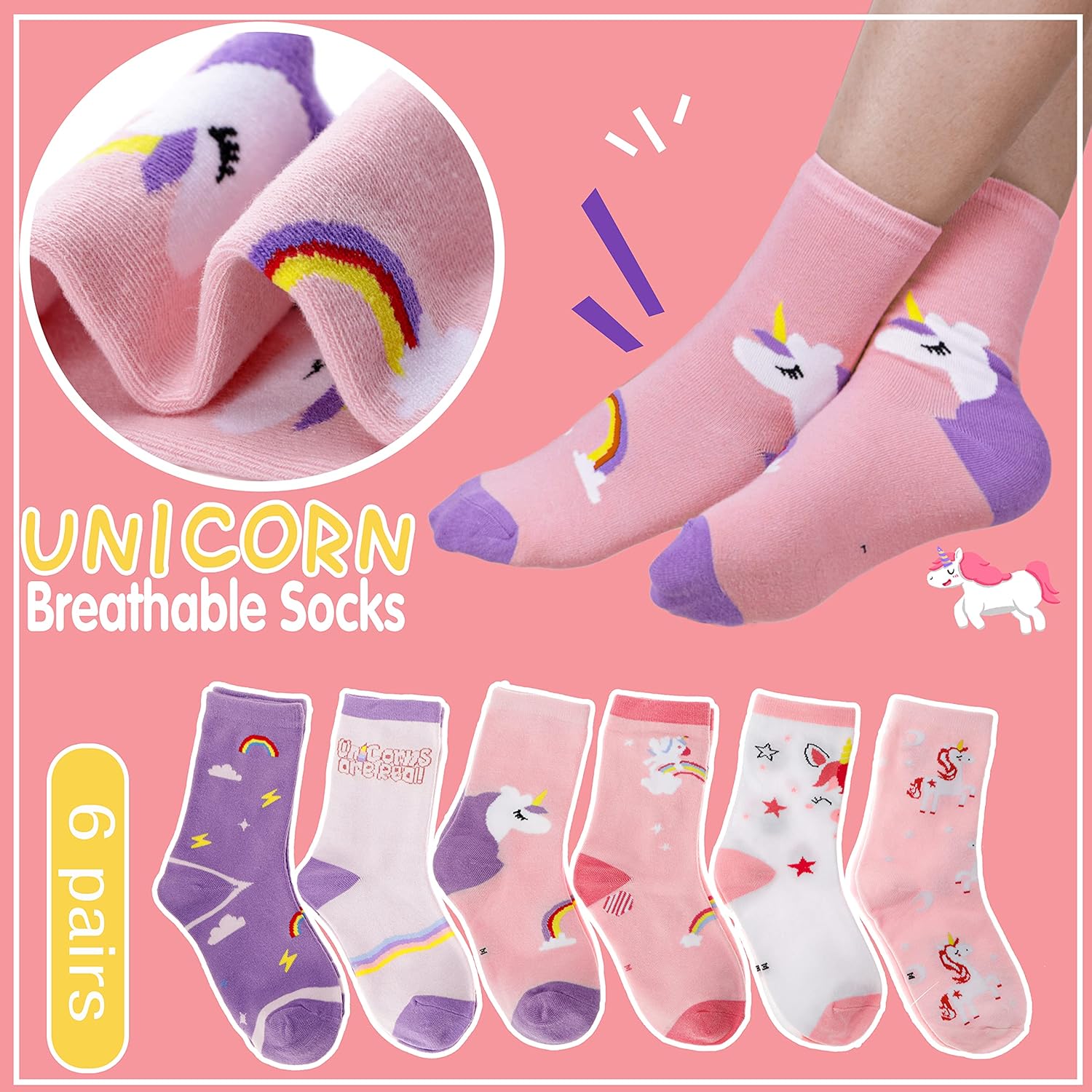 Unicorn Socks Gifts for Girls  - Silk Sock Bamboo 리뷰 및 가격