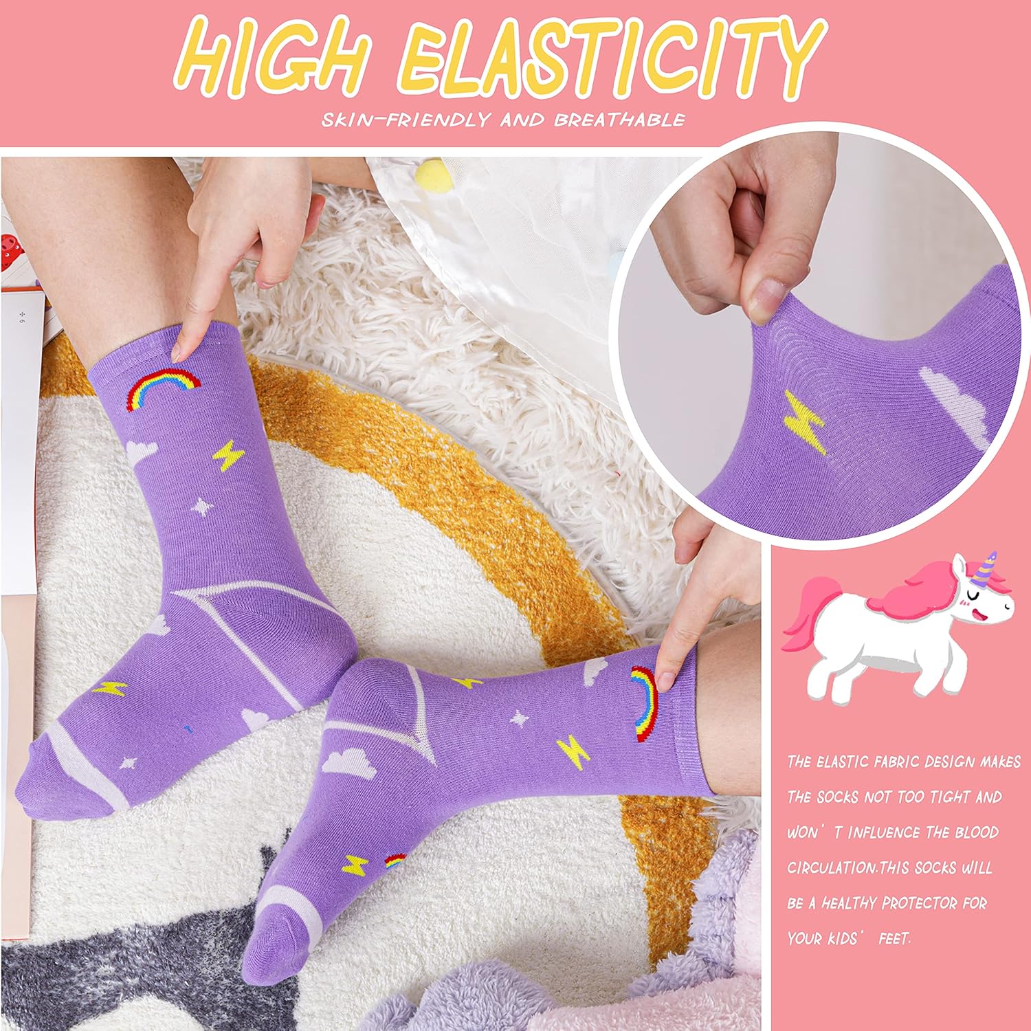 Unicorn Socks Gifts for Girls  - Silk Sock Bamboo 리뷰 및 가격