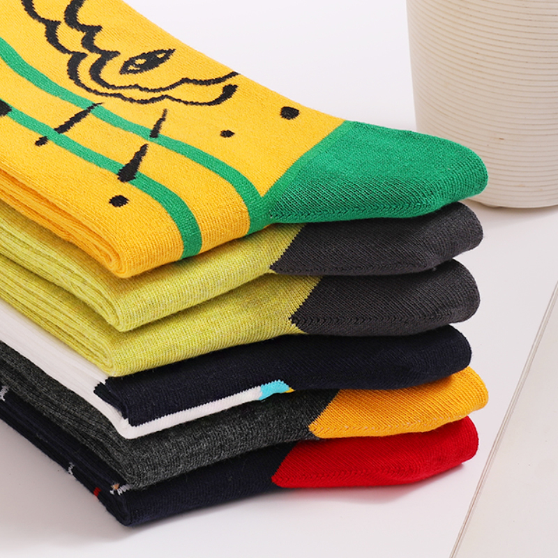5Pairs Mens Fun Dress Socks, P - Cotton Crew Sock Pack 리뷰 및 가격