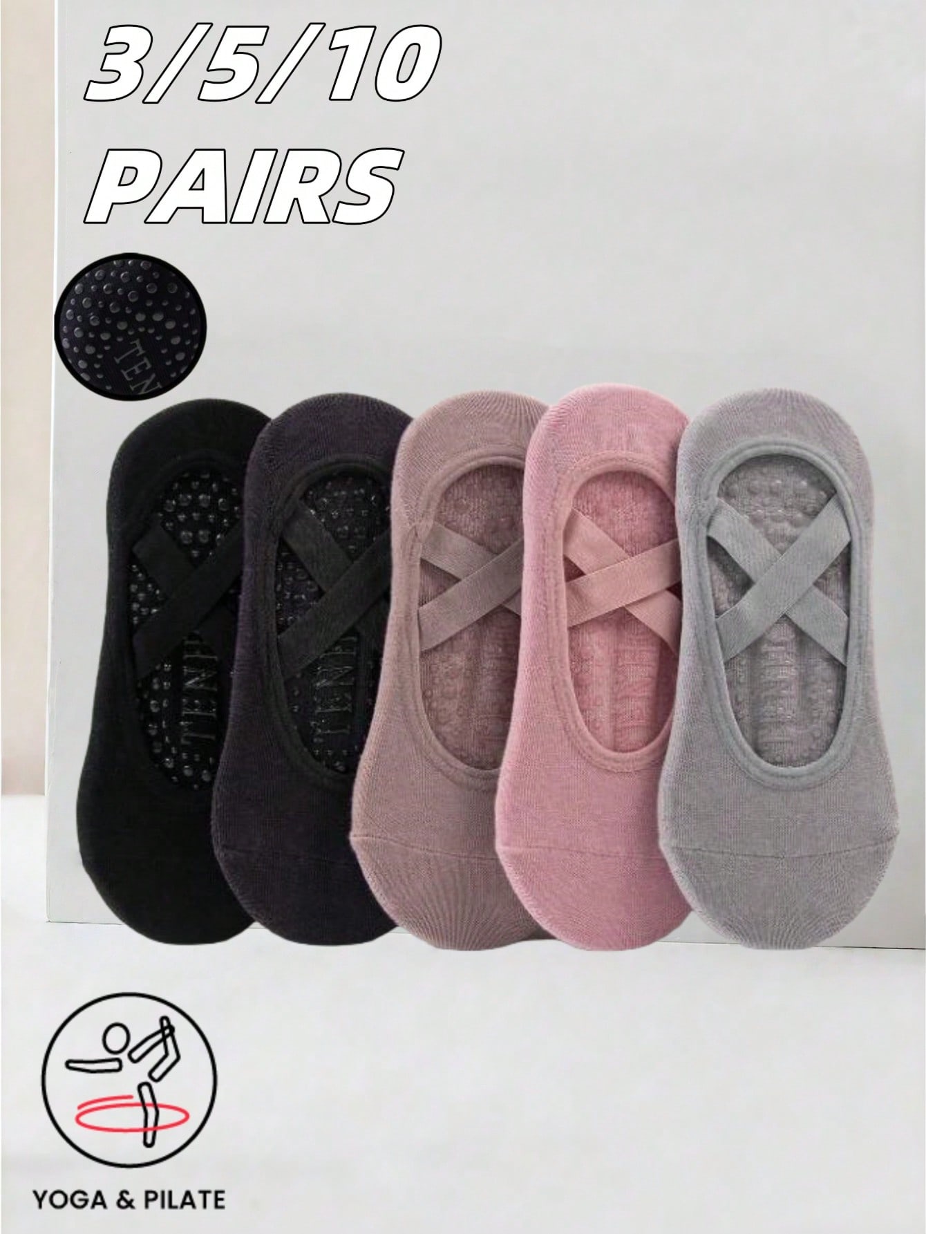Anti-slip silicone sole yoga s - Grip Sock Yoga 리뷰 및 가격