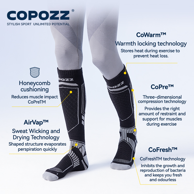 COPOZZ Merino Wool Winter Ski  - Thermal Sock Winter 리뷰 및 가격
