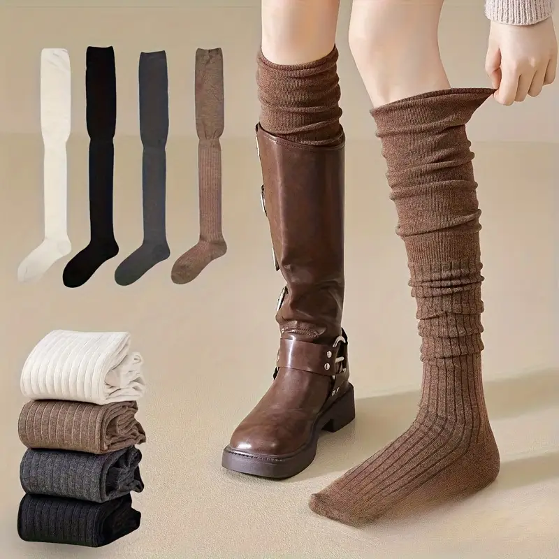 1-10Pairs Women’s Over-the-Kne - Boot Sock Slouchy 리뷰 및 가격