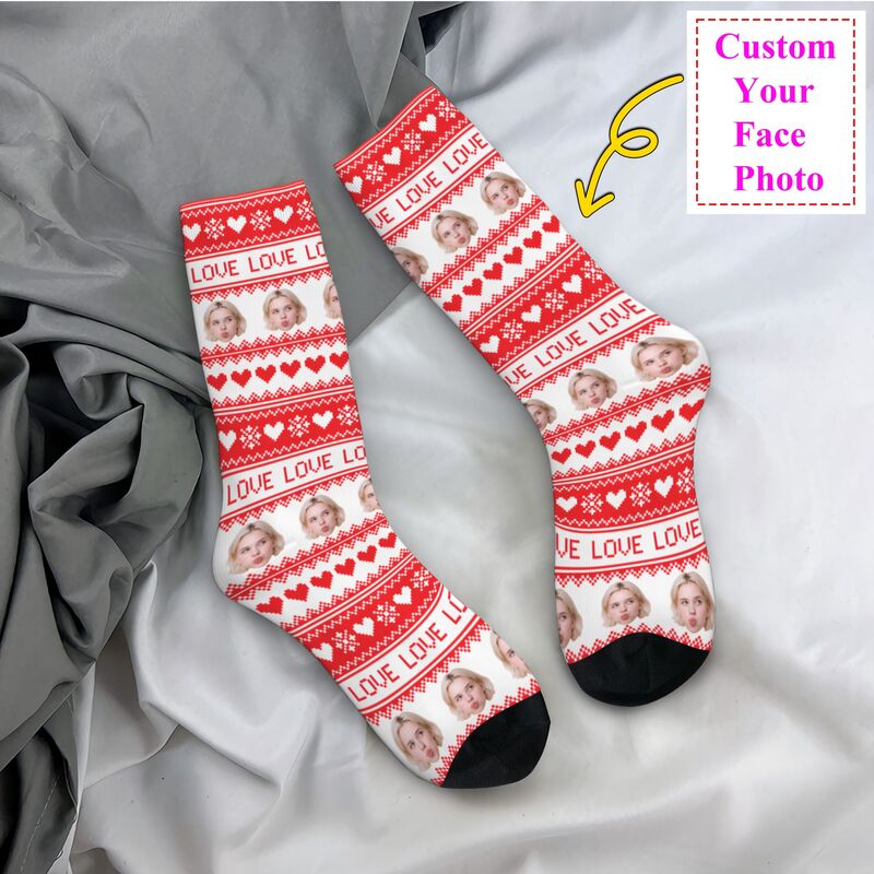 Christmas Personalized Custom  - Dress Sock Men 리뷰 및 가격