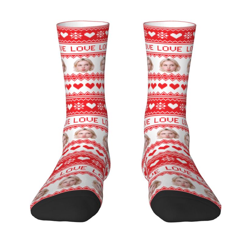 Christmas Personalized Custom  - Dress Sock Men 리뷰 및 가격