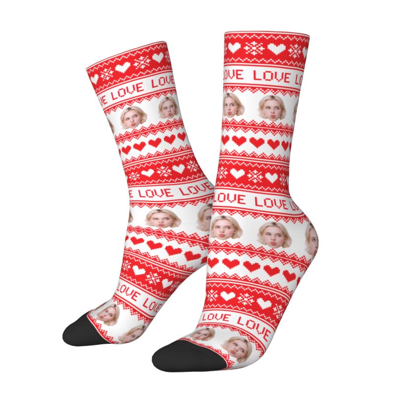 Christmas Personalized Custom  - Dress Sock Men 리뷰 및 가격