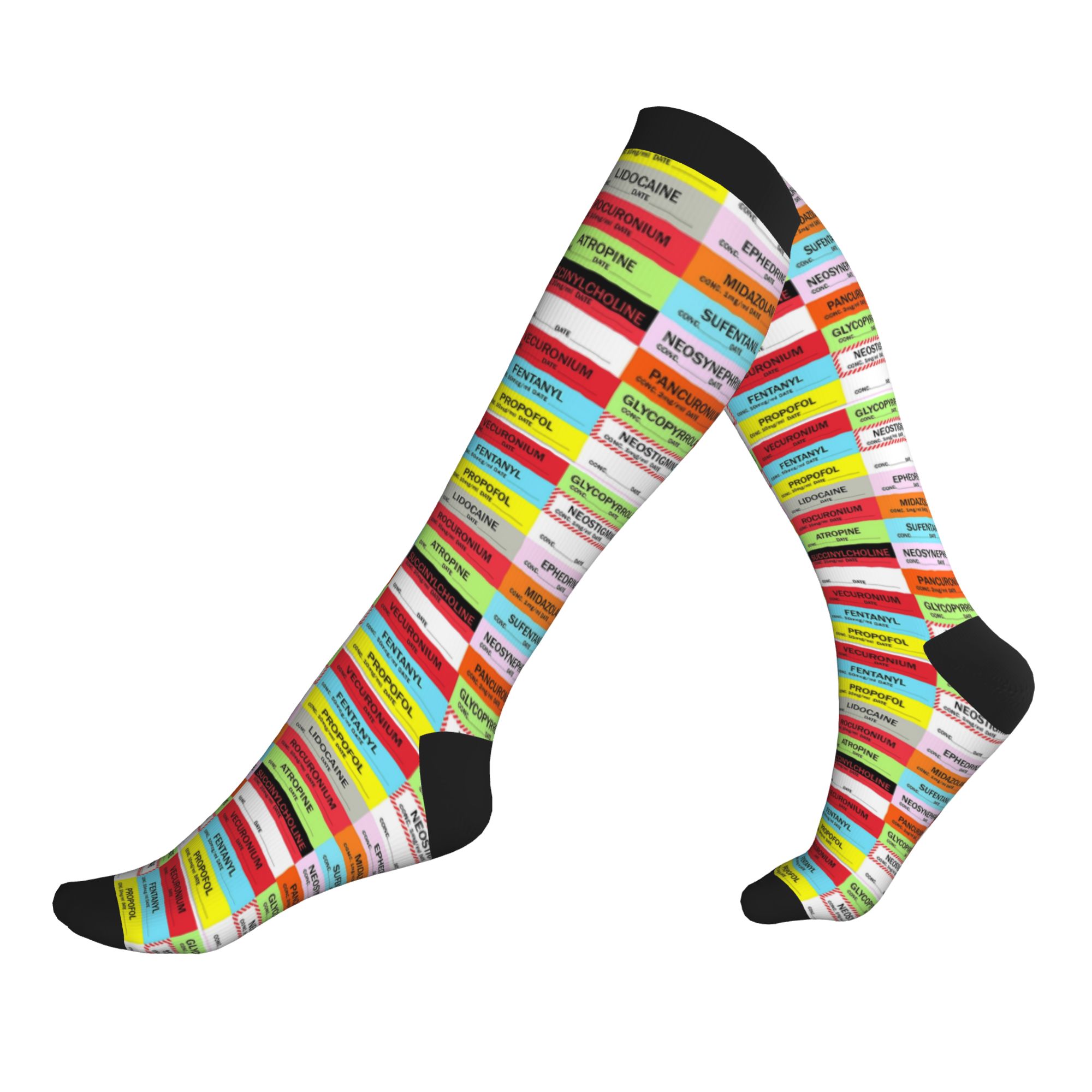 Novelty Printed Anesthesia Med - Compression Sock Medical 리뷰 및 가격