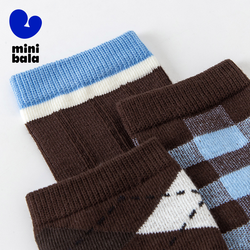 Mini Balabala Kids 3-Pack Sock - Cotton Crew Sock Pack 리뷰 및 가격