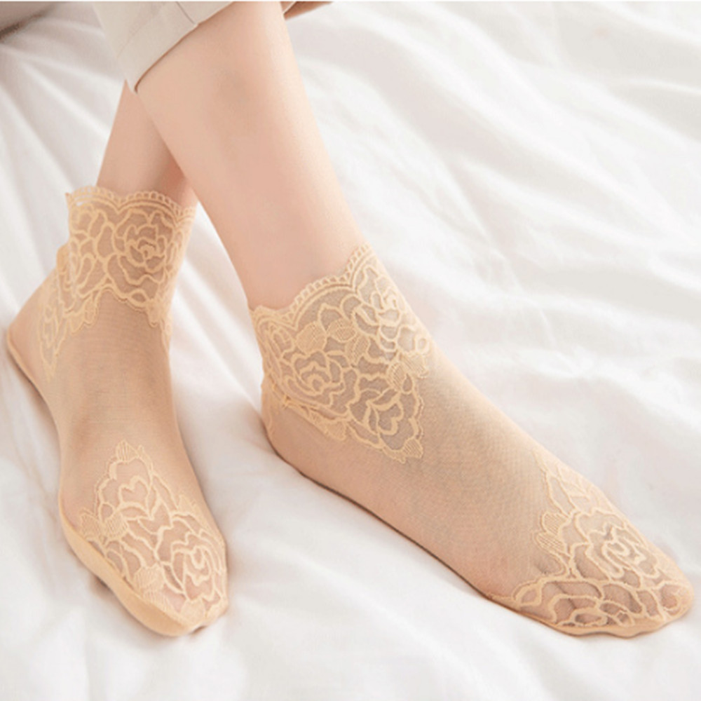 woman Lace rose thin socks Loa - Invisibility Sock Loafer 리뷰 및 가격