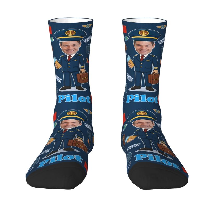 Novelty Men's Funny Pilot Cust - Dress Sock Men 리뷰 및 가격