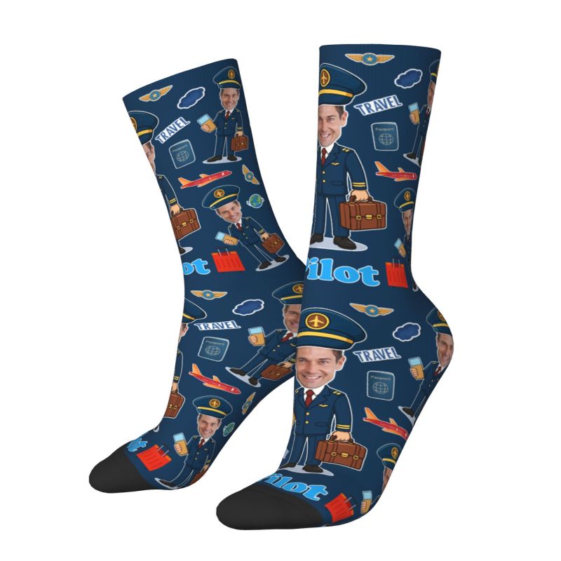 Novelty Men's Funny Pilot Cust - Dress Sock Men 리뷰 및 가격