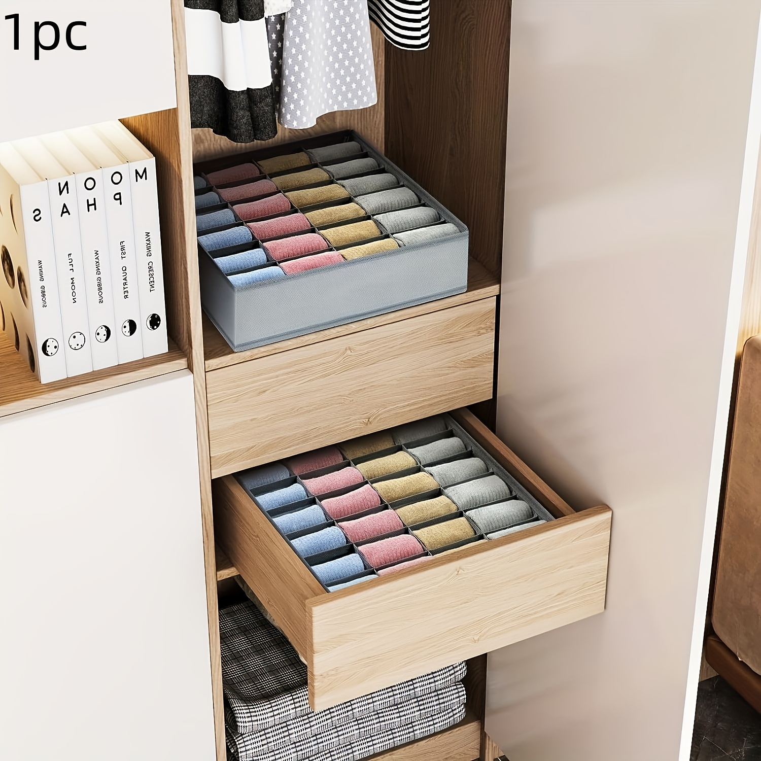 24-Compartment Fabric Drawer O - Sock Organizer Tray 리뷰 및 가격
