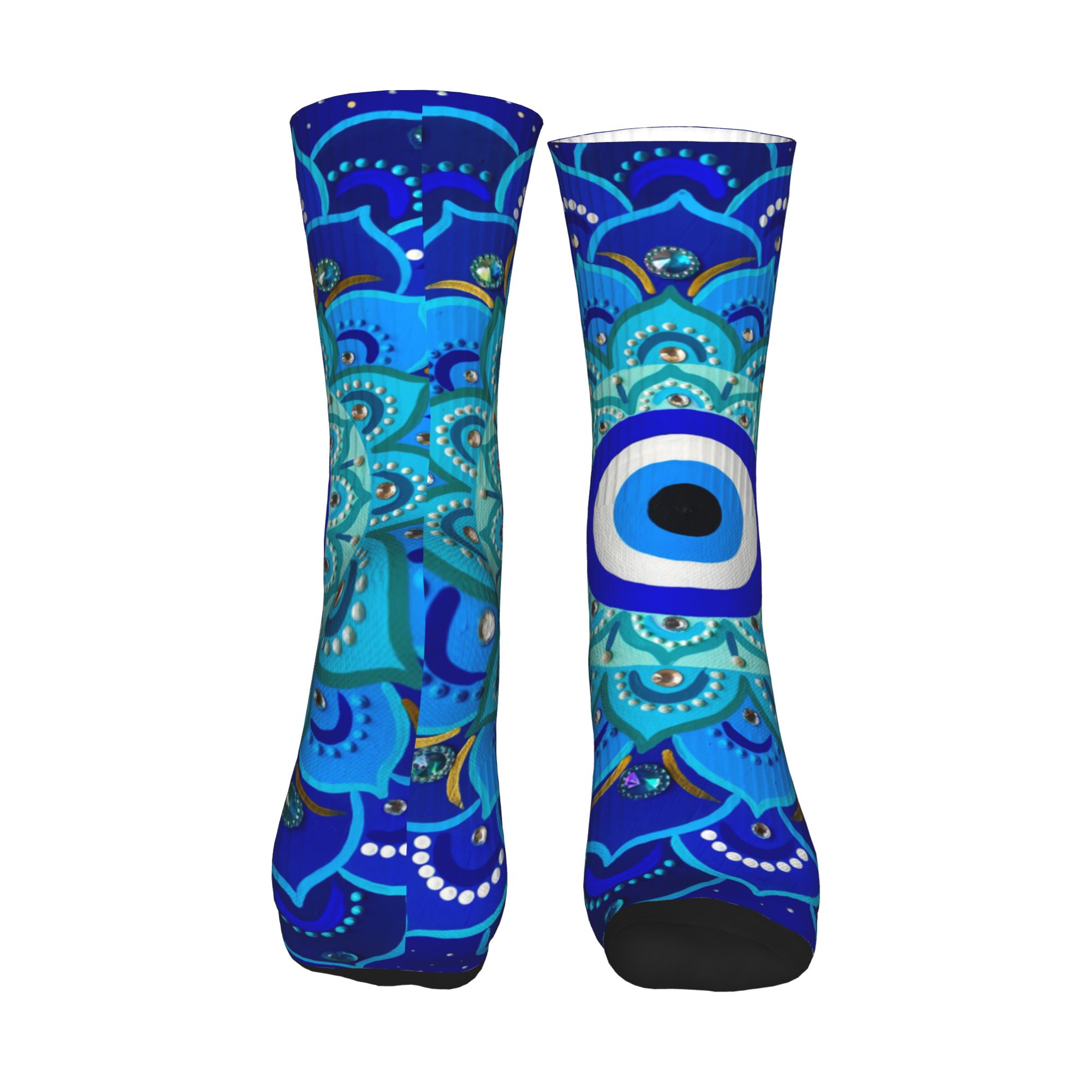 Fashion Mens Mandala Evil Eye  - Dress Sock Men 리뷰 및 가격