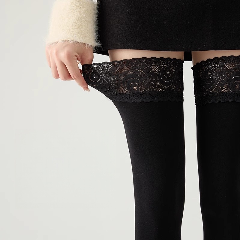 100D Sexy Stockings Retro Lace - Thigh High Sock Stay Up 리뷰 및 가격