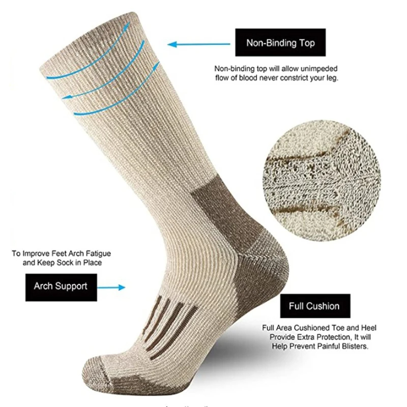 80% Wool Socks Warm Thicken Hi - Wool Hiking Sock 리뷰 및 가격