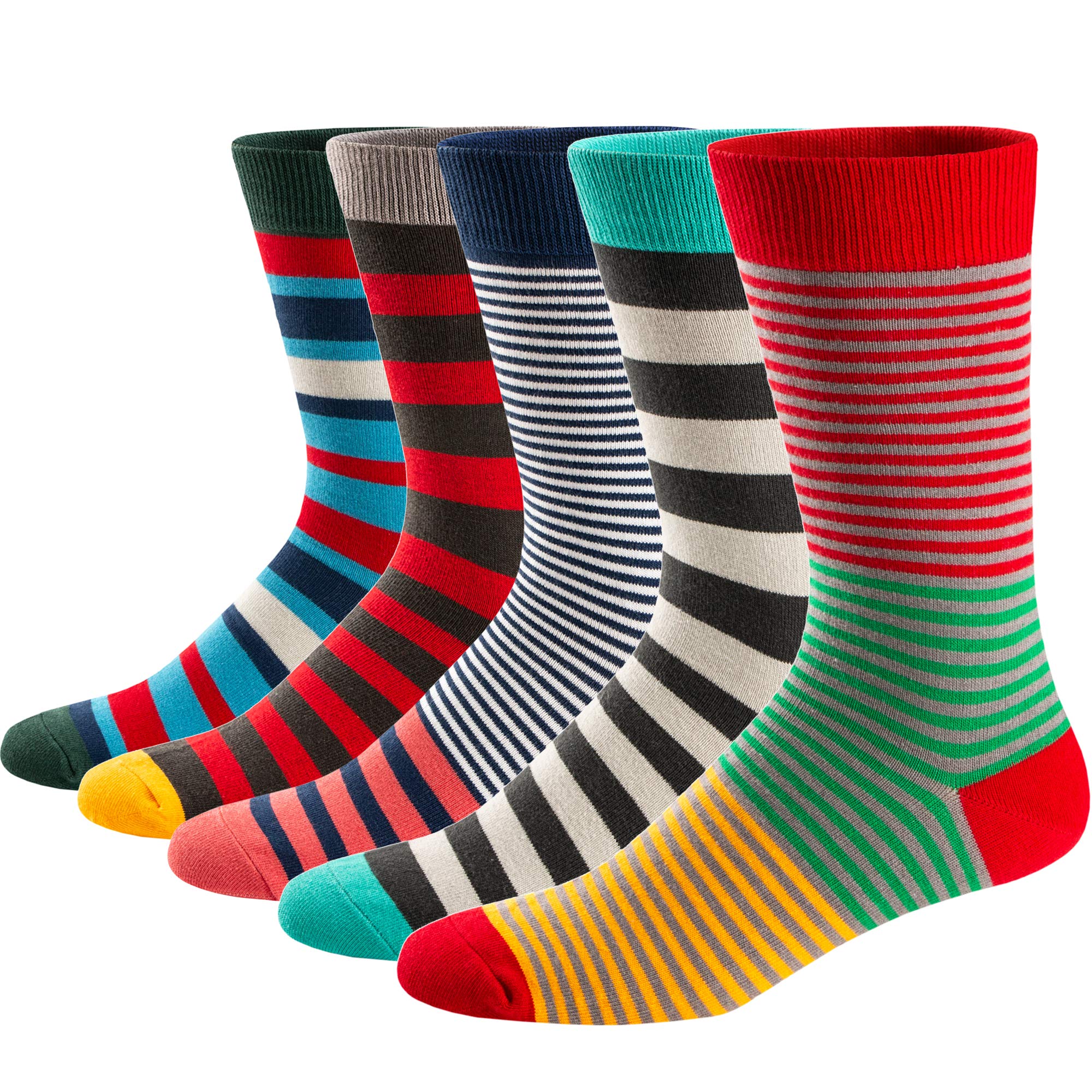 5Pairs Mens Fun Dress Socks, P - Cotton Crew Sock Pack 리뷰 및 가격