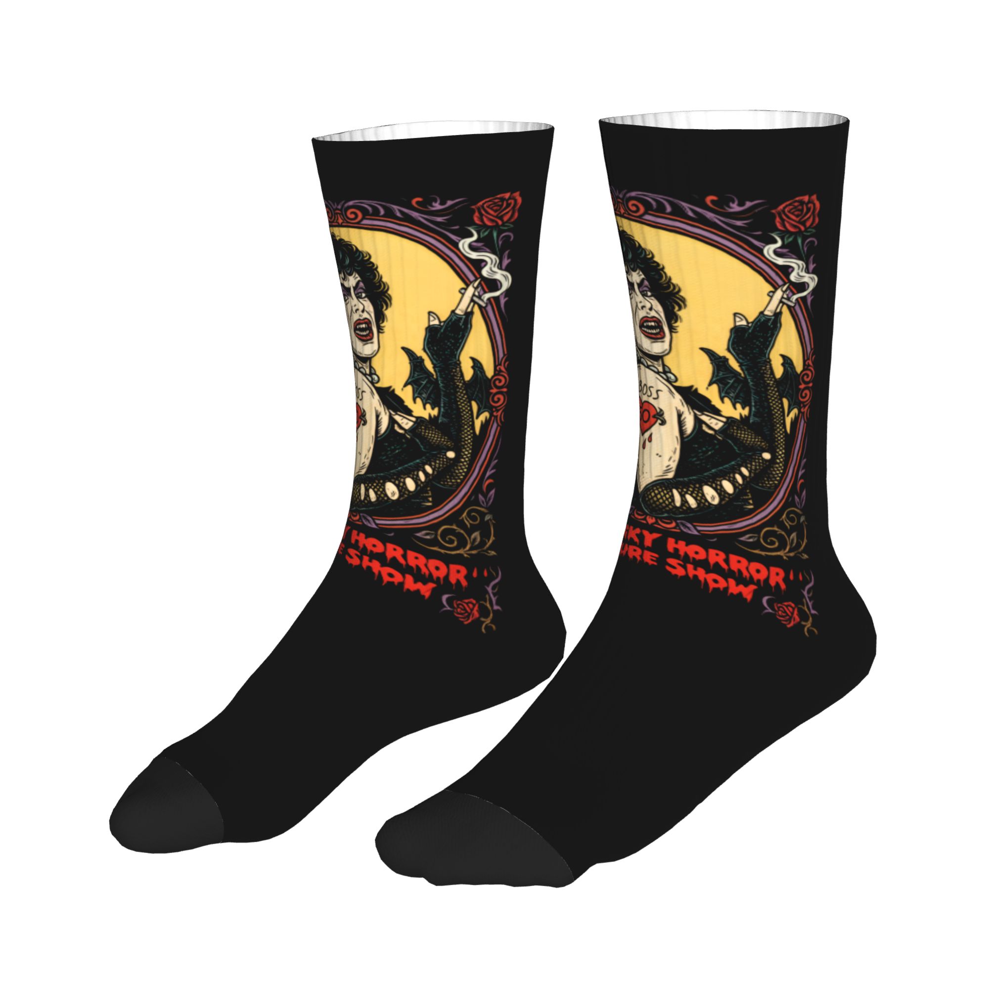 Fun Printed The Rockys Horror  - No Show Sock Women 리뷰 및 가격