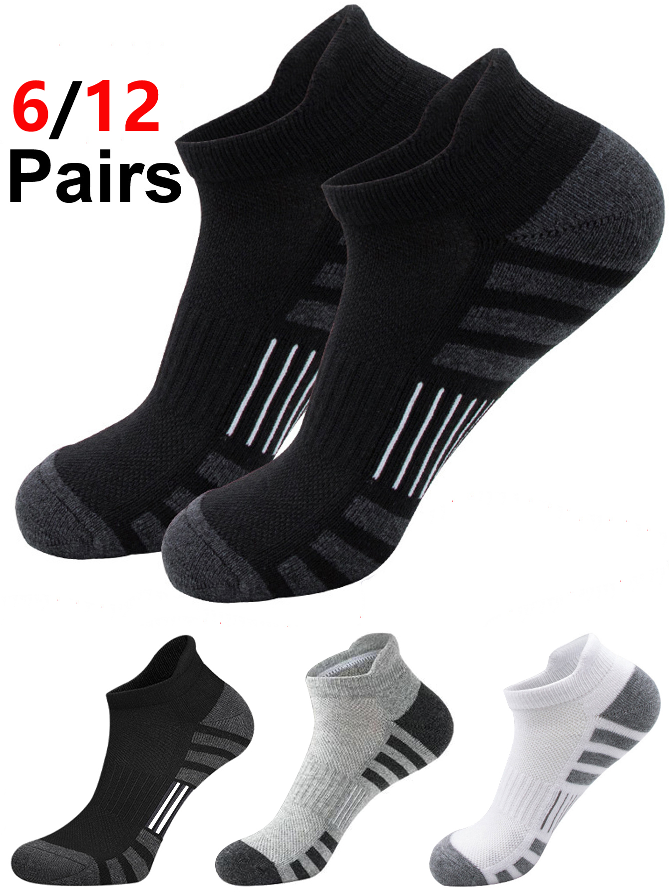 6/24 Pairs Cushioned Breathabl - Athletic Sock Cushion 리뷰 및 가격