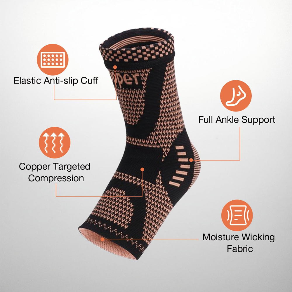 2PCS Copper Ankle Brace Suppor - Ankle Brace Sock 리뷰 및 가격