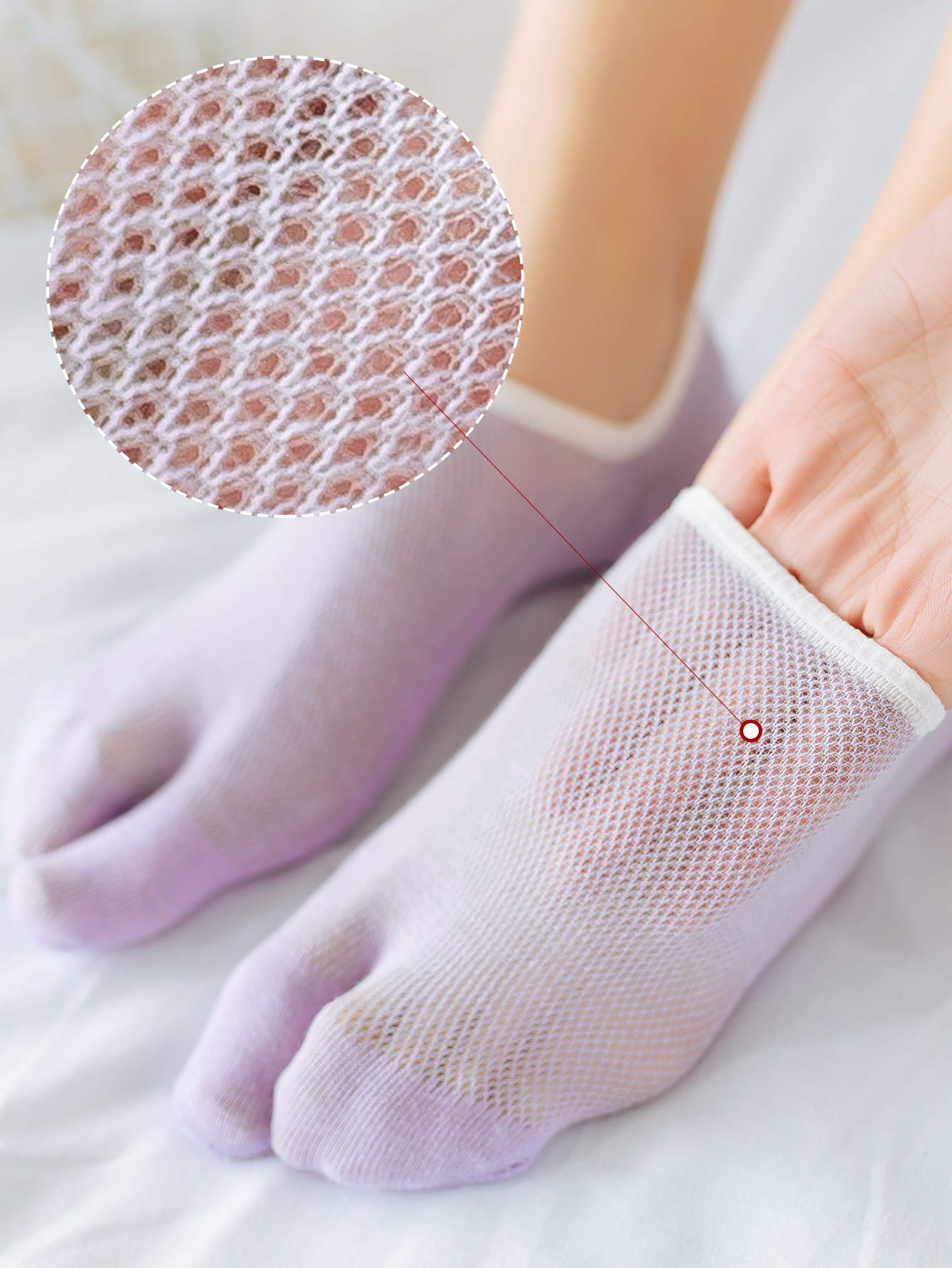 3 Pairs Women's Split-Toe Sock - Toe Sock Split 리뷰 및 가격