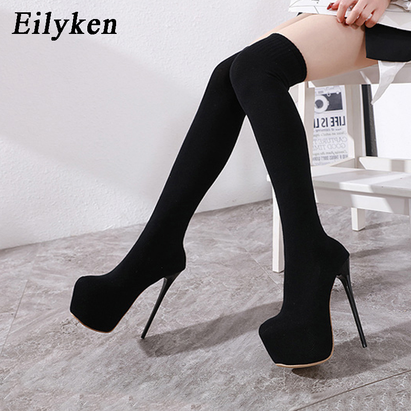Eilyken Fashion Platform Stret - Knee High Sock Women 리뷰 및 가격