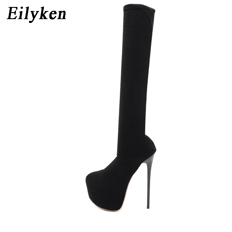 Eilyken Fashion Platform Stret - Knee High Sock Women 리뷰 및 가격