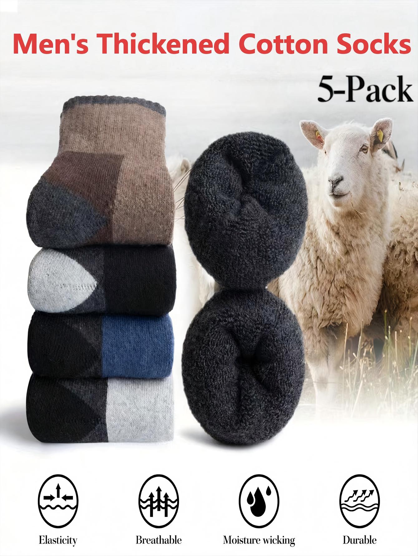 Men’s Thick Crew Socks 5-Pack, - Cotton Crew Sock Pack 리뷰 및 가격