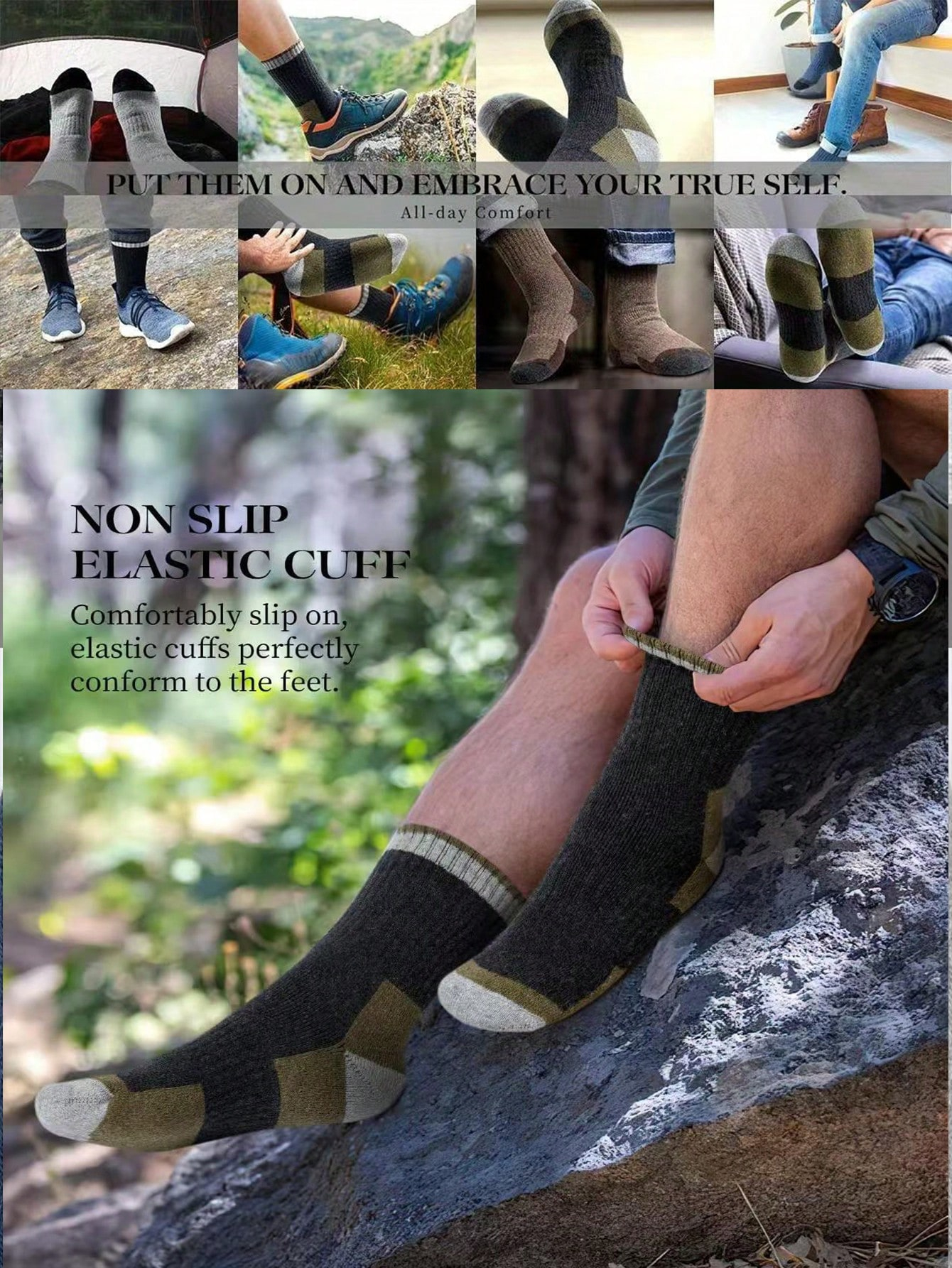 Men’s Thick Crew Socks 5-Pack, - Cotton Crew Sock Pack 리뷰 및 가격