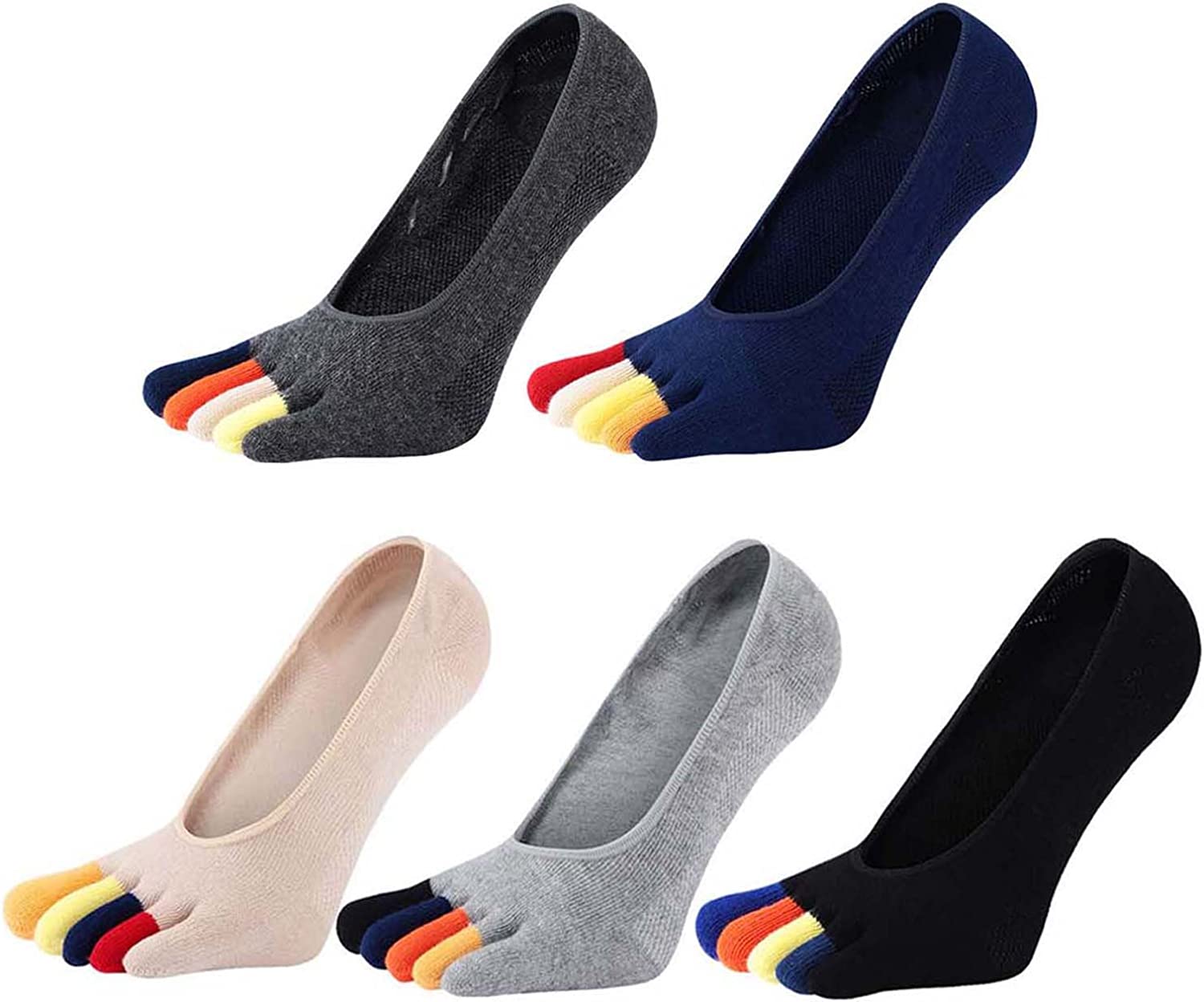 5 Pairs Colorful Loafer Socks  - Invisibility Sock Loafer 리뷰 및 가격