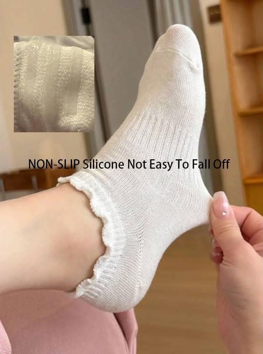 Cute Ruffle Ankle Socks for Wo - Silk Sock Bamboo 리뷰 및 가격