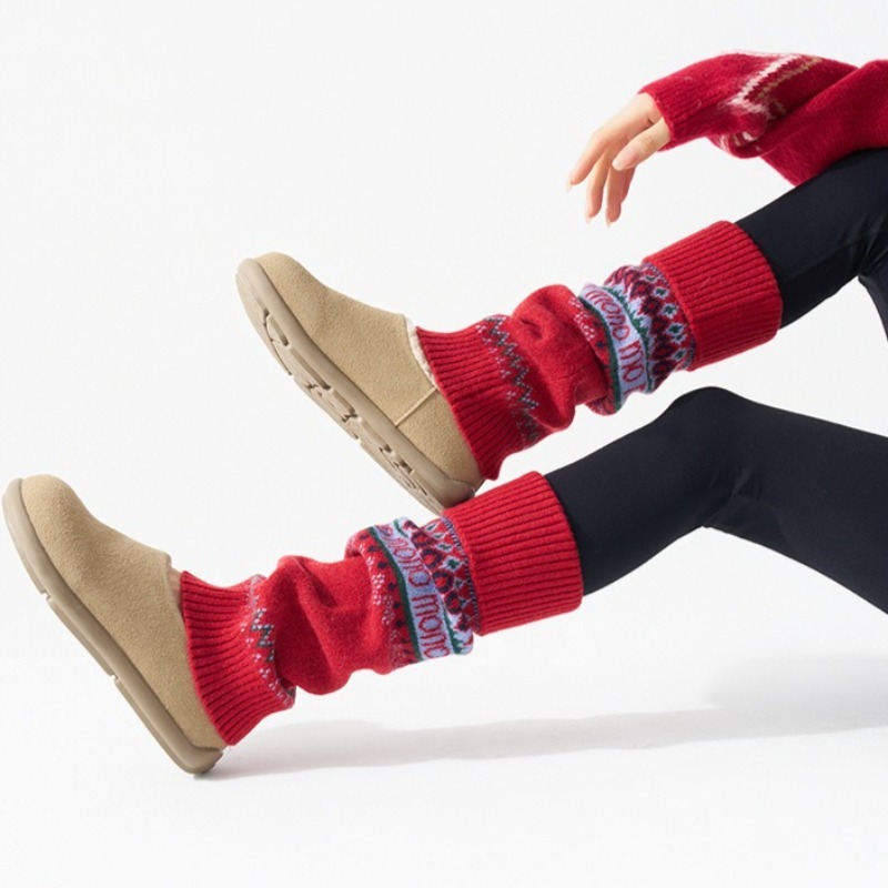 ​Fair Isle Knitted Leg Warmers - Boot Sock Slouchy 리뷰 및 가격
