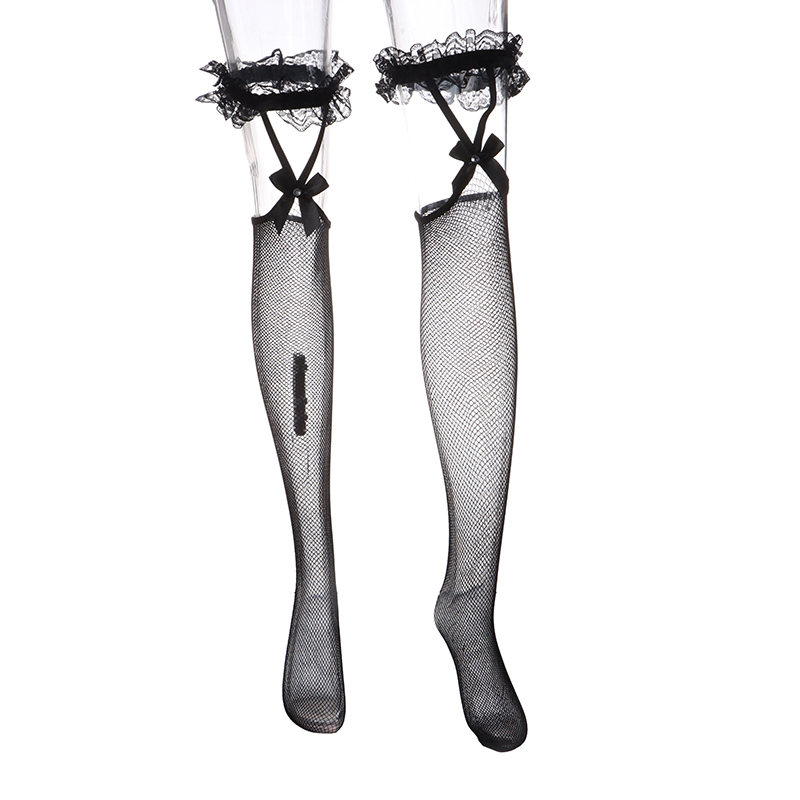 1Pair Sexy Mesh Fishnet Thigh  - Knee High Sock Women 리뷰 및 가격