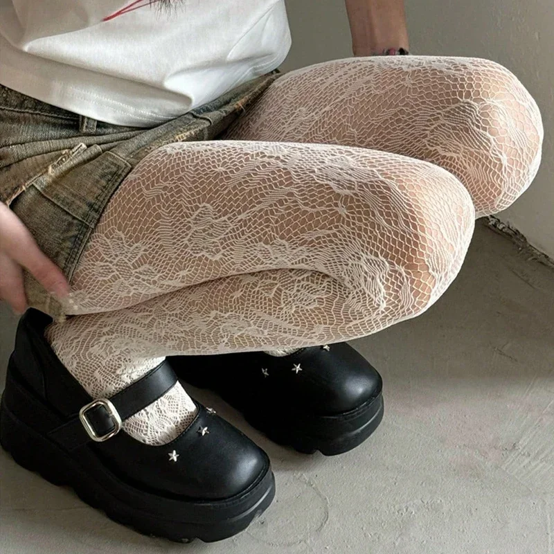 Gothic Fishnet Tights Women Sh - Tights Pantyhose Sheer 리뷰 및 가격