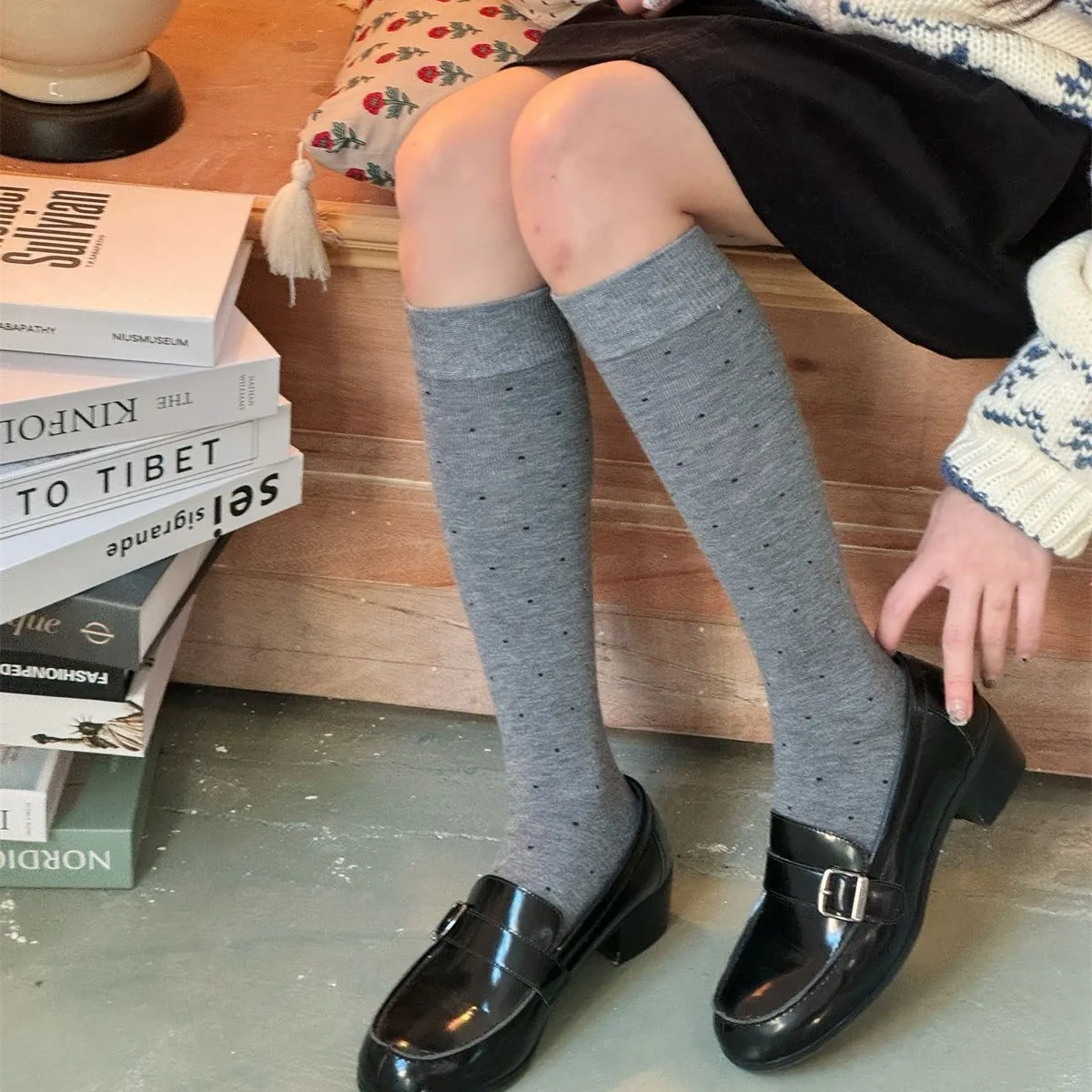 SP&CITY Winter Sweet Polka Dot - Silk Sock Bamboo 리뷰 및 가격
