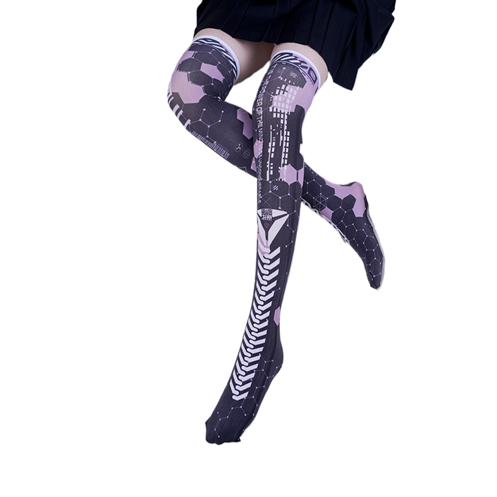 Anime Game Robot AI Mech Stock - Knee High Sock Women 리뷰 및 가격