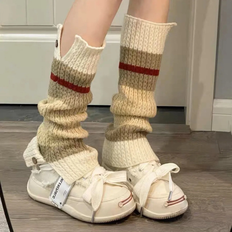 New ​Y2K Knitted Leg Warmers V - Boot Sock Slouchy 리뷰 및 가격