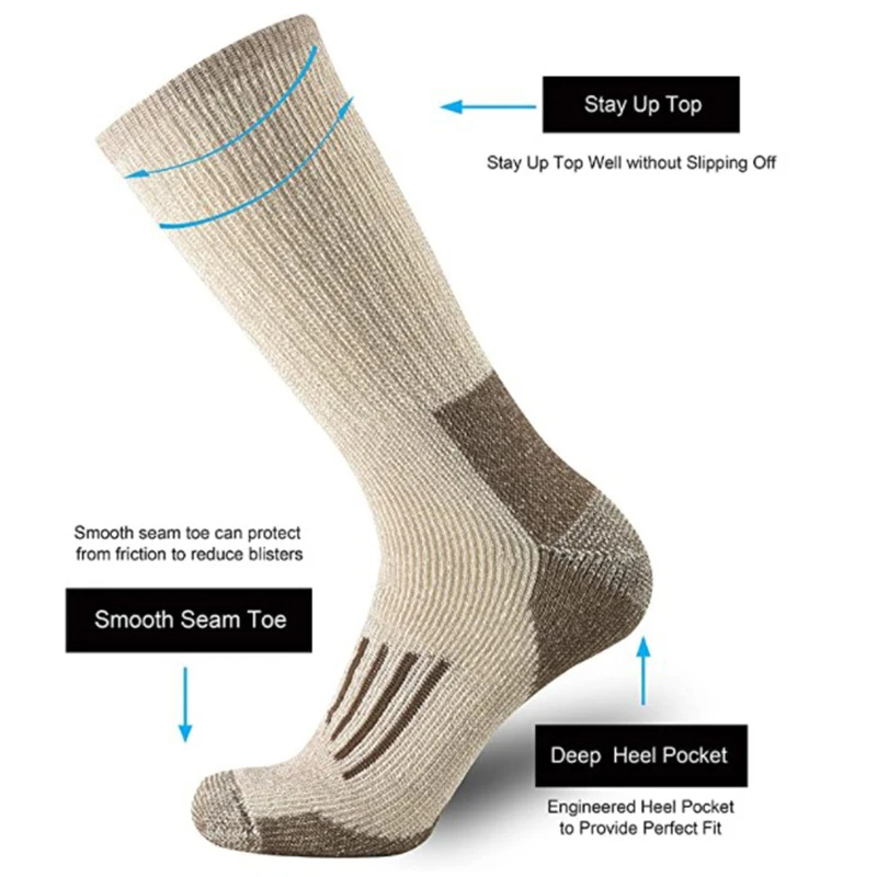 80% Wool Socks Thicken Warm Hi - Wool Hiking Sock 리뷰 및 가격