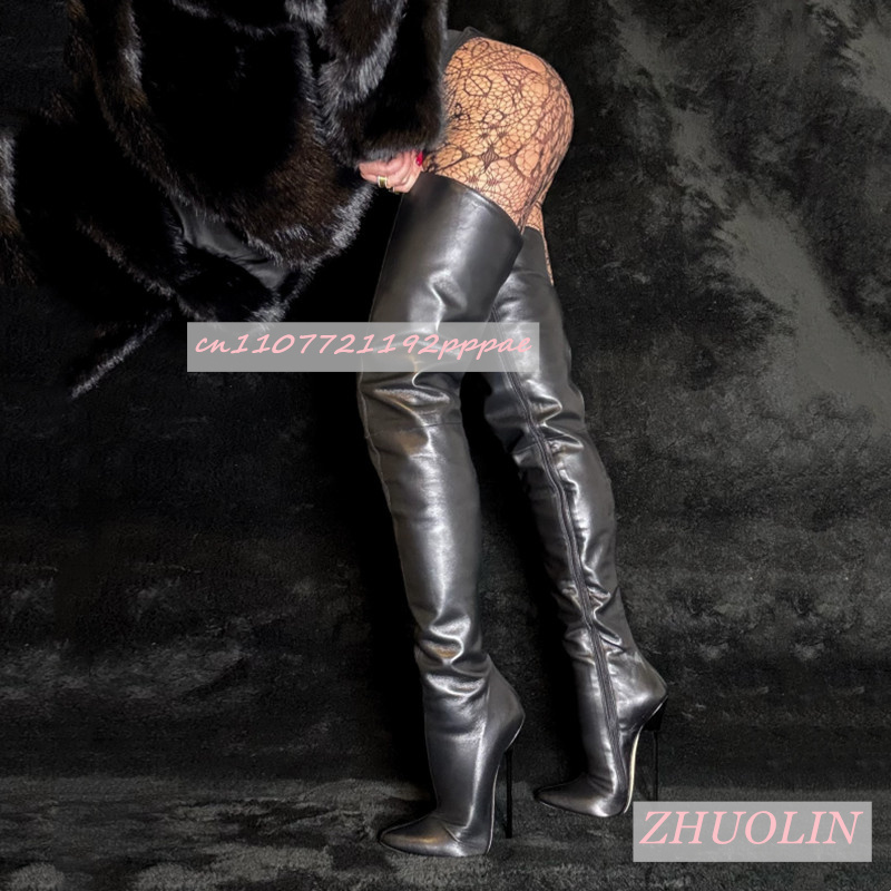 Black Matte Over-The-Knee Boot - Knee High Sock Women 리뷰 및 가격